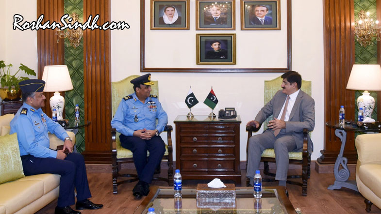 New and outgoing AOC Southern command call on Sindh CM