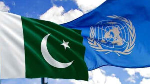 Pakistan and UN flag